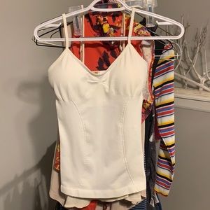 No Phat control camisole ivory with shelf bra 1-sz